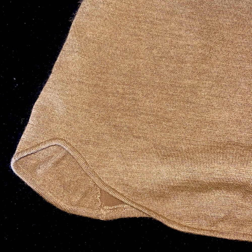 Brown In Add Minus Wool/Silk Racerback Tank - Picture 3 of 4
